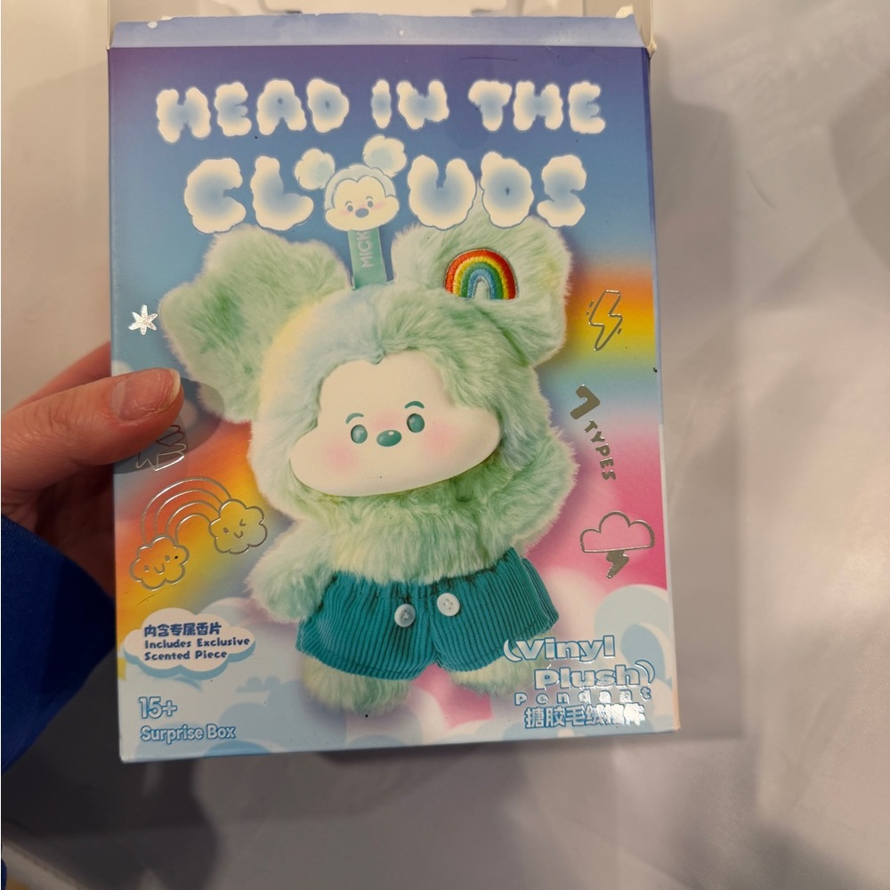 Mickey Head in the Clouds keychain miniso